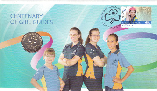 2010 Australia $1 PNC (Girl Guides)